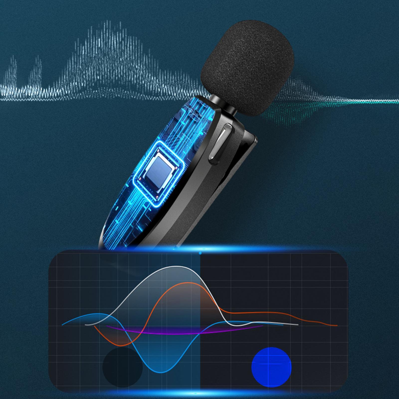 Wireless Lavalier Microphone Noise Reduction Mini Mic for Android Youtubers
