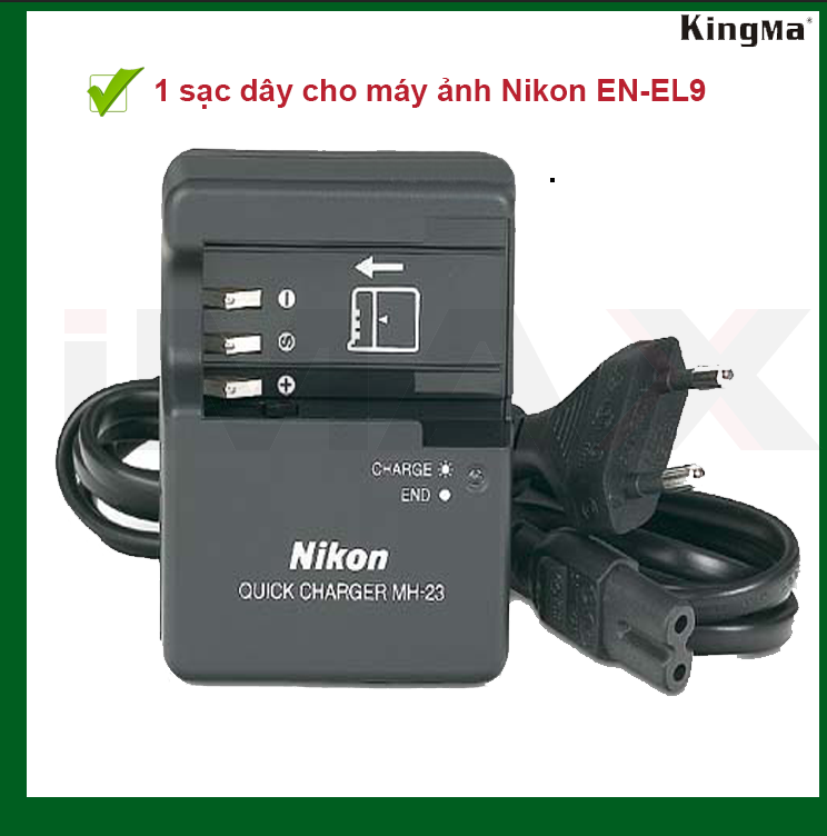 PIN SẠC THAY THẾ CHO MÁY ẢNH NIKON EN-EL9 - HÀNG NHẬP KHẨU