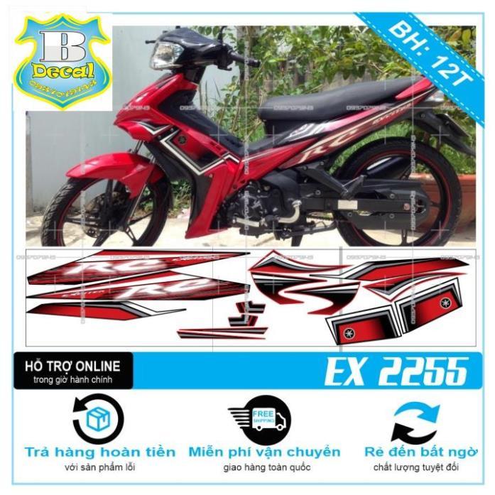 TEM RỜI EX 2010 RC ĐỎ ĐEN 2255