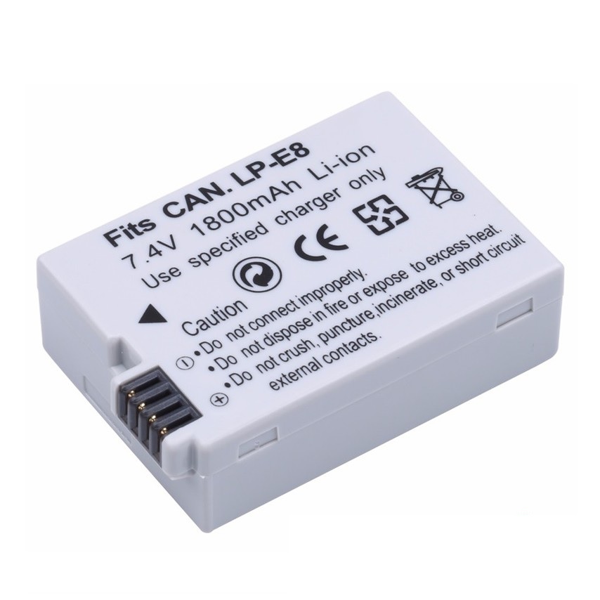 ROGTZ Pin Dành Cho Máy Ảnh Canon LP-E8 1800mAh - Hàng Nhập Khẩu