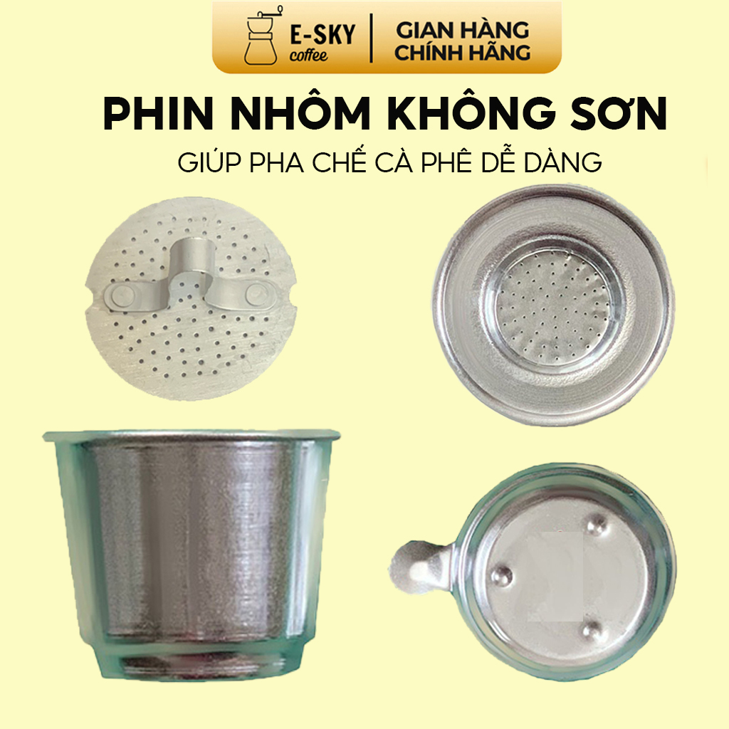 Phin Cà Phê Nhôm Nguyên Chất Không Sơn E-SKY COFFEE Size Nhỏ - 7cm - BTN