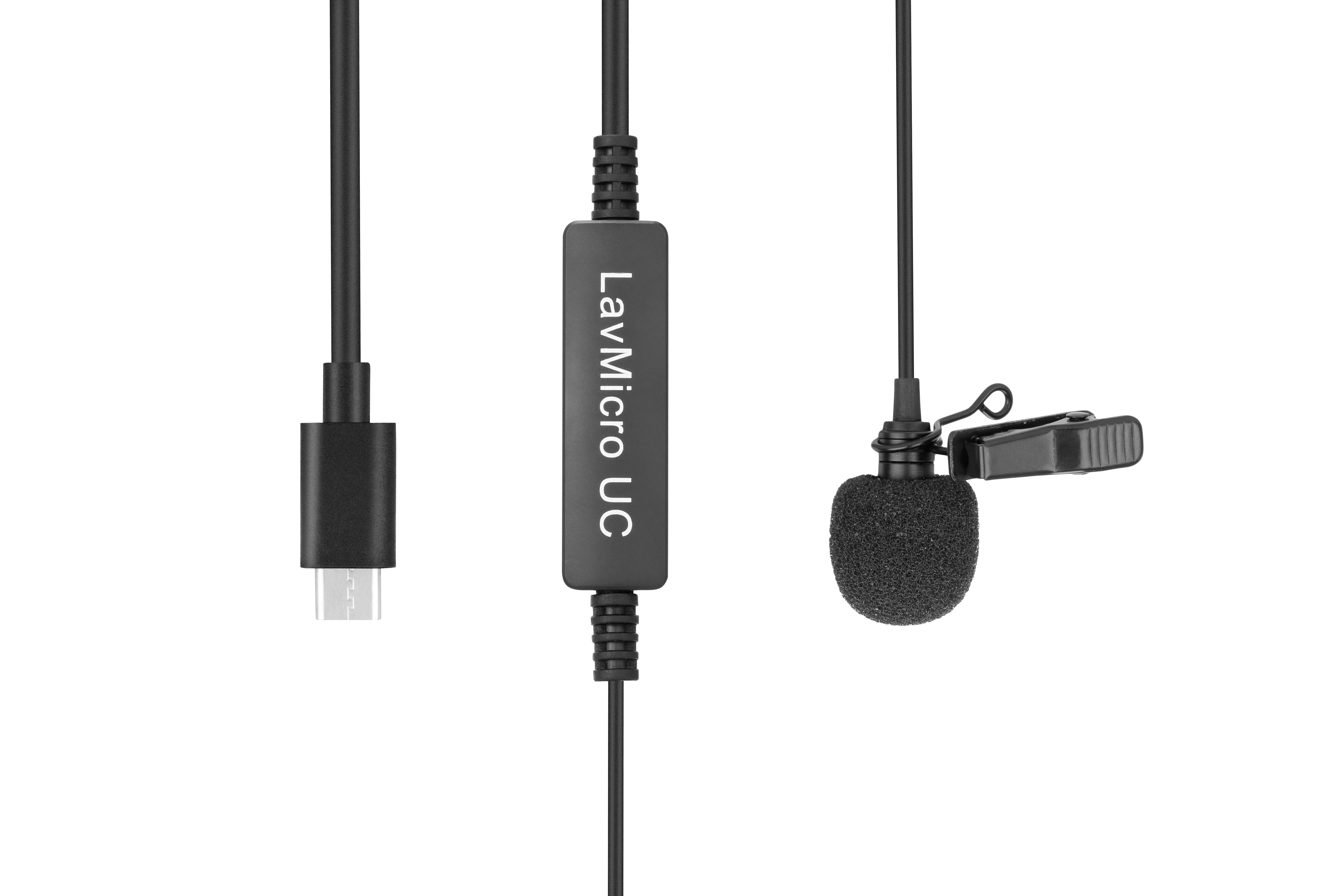 Micro Thu Âm Cài Áo Saramonic LavMicro UC Để Phỏng Vấn, Livestream, Podcast cho Điện thoại Android/ Cổng Usb-C - Hàng Chính Hãng