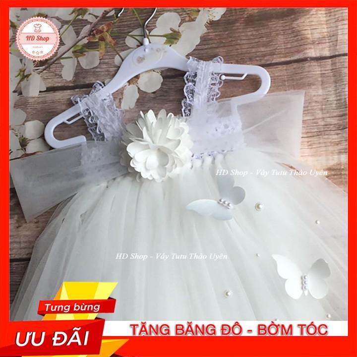 Đầm cho bé gái 1 tháng tuổi / 5 tuổi Đầm trắng cho bé gái