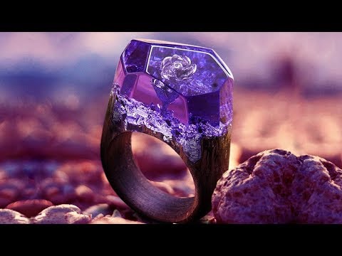 Image result for epoxy resin violet ring