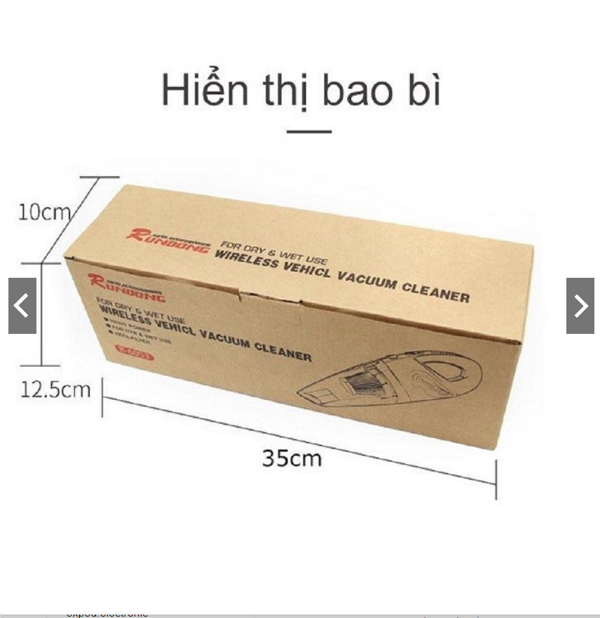 Máy hút bụi cầm tay mini SẠC PIN không dây hút bụi ô tô, sofa giường nệm dùng trong gia đình - Hàng nhập khẩu