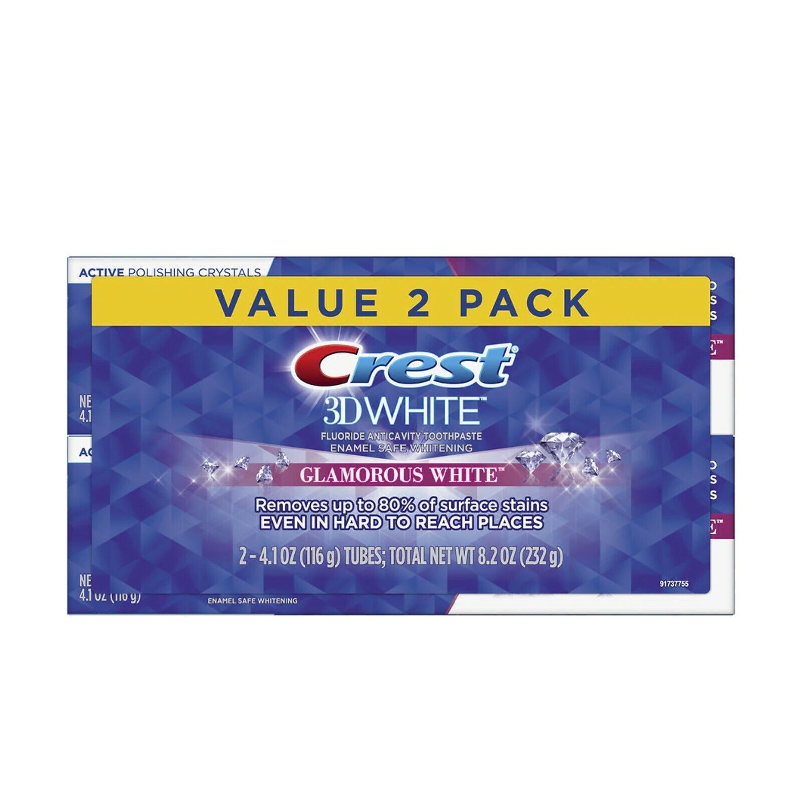 Set 2 Kem đánh răng Crest 3D White Glamorous 116g