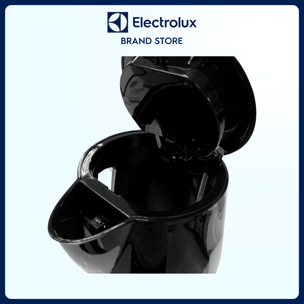 Bình đun nước siêu tốc  Electrolux  1,5L EEK1303K - Dễ dàng vệ sinh, an toàn khi sử dụng - Bảo hành 2 năm toàn quốc [Hàng chính hãng]