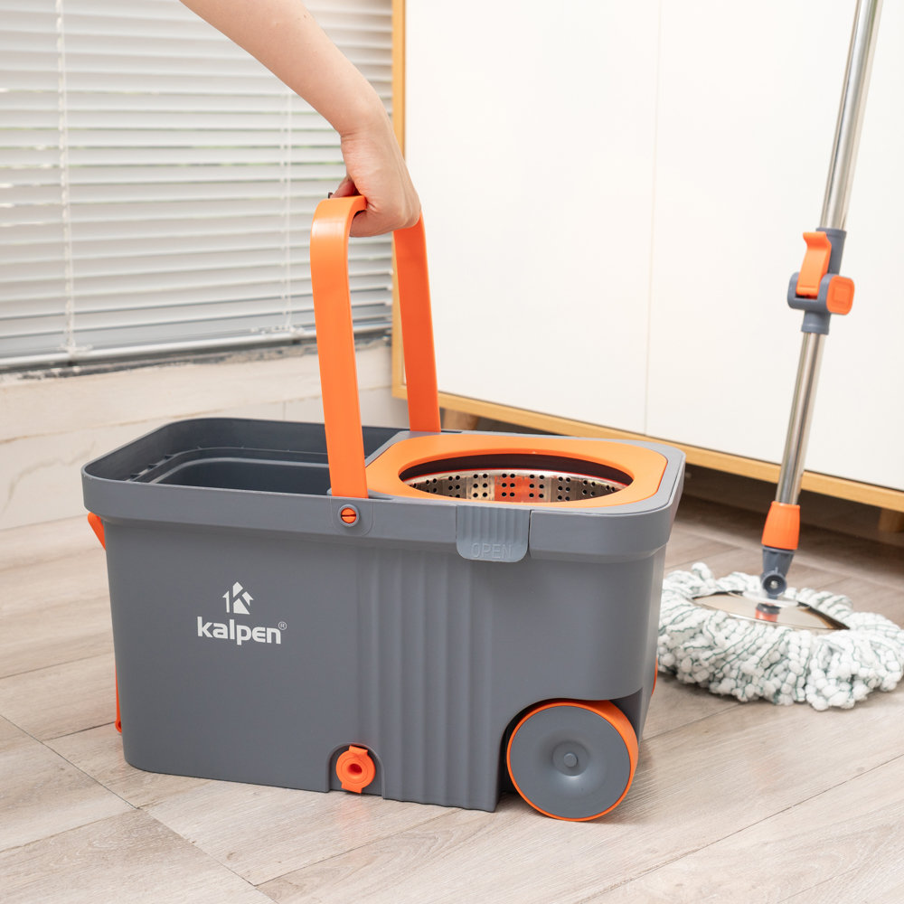 Bộ cây lau nhà xoay 360 độ Kalpen G5 tặng kèm 2 bông lau - Hàng chính hãng