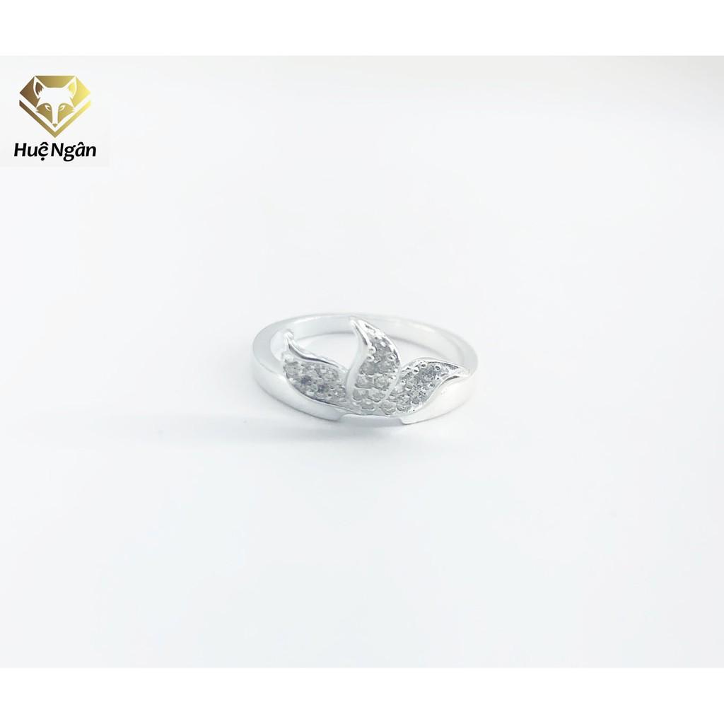 Nhẫn bạc Ý 925 Huệ Ngân - Nhẫn Chiếc Lá TẦM XUÂN S104