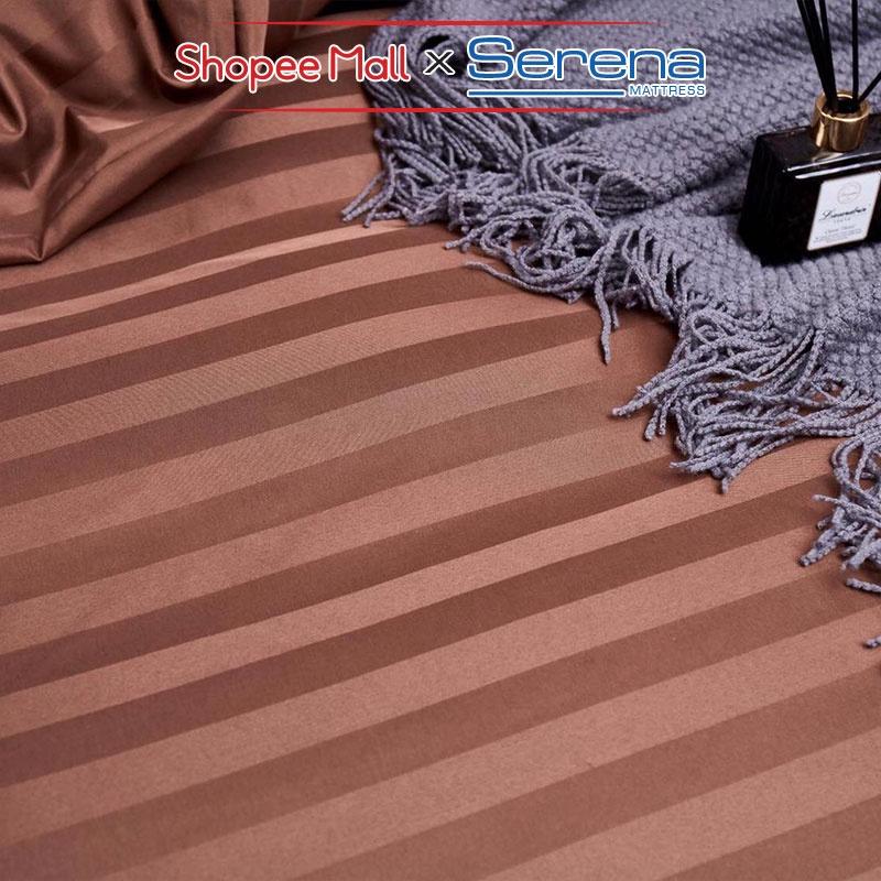 Ga Giường Cao Cấp 5 Món Cotton 3F SERENA Chính Hãng Set Chăn Ra Drap Grap Ga Gối Nệm Đệm Đẹp Trần Bông Cao Cấp Full