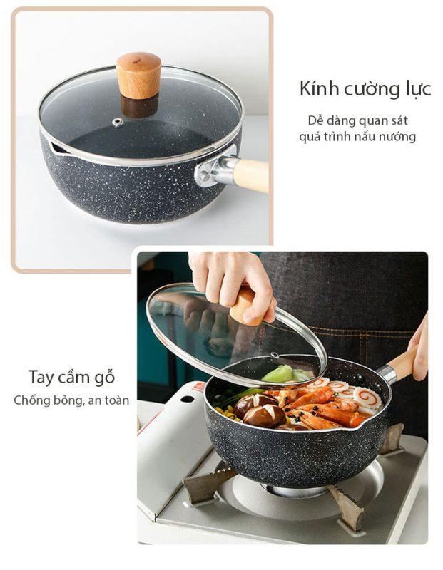 Chảo Đá Kiểu Nhật Có Nắp Đậy CD01