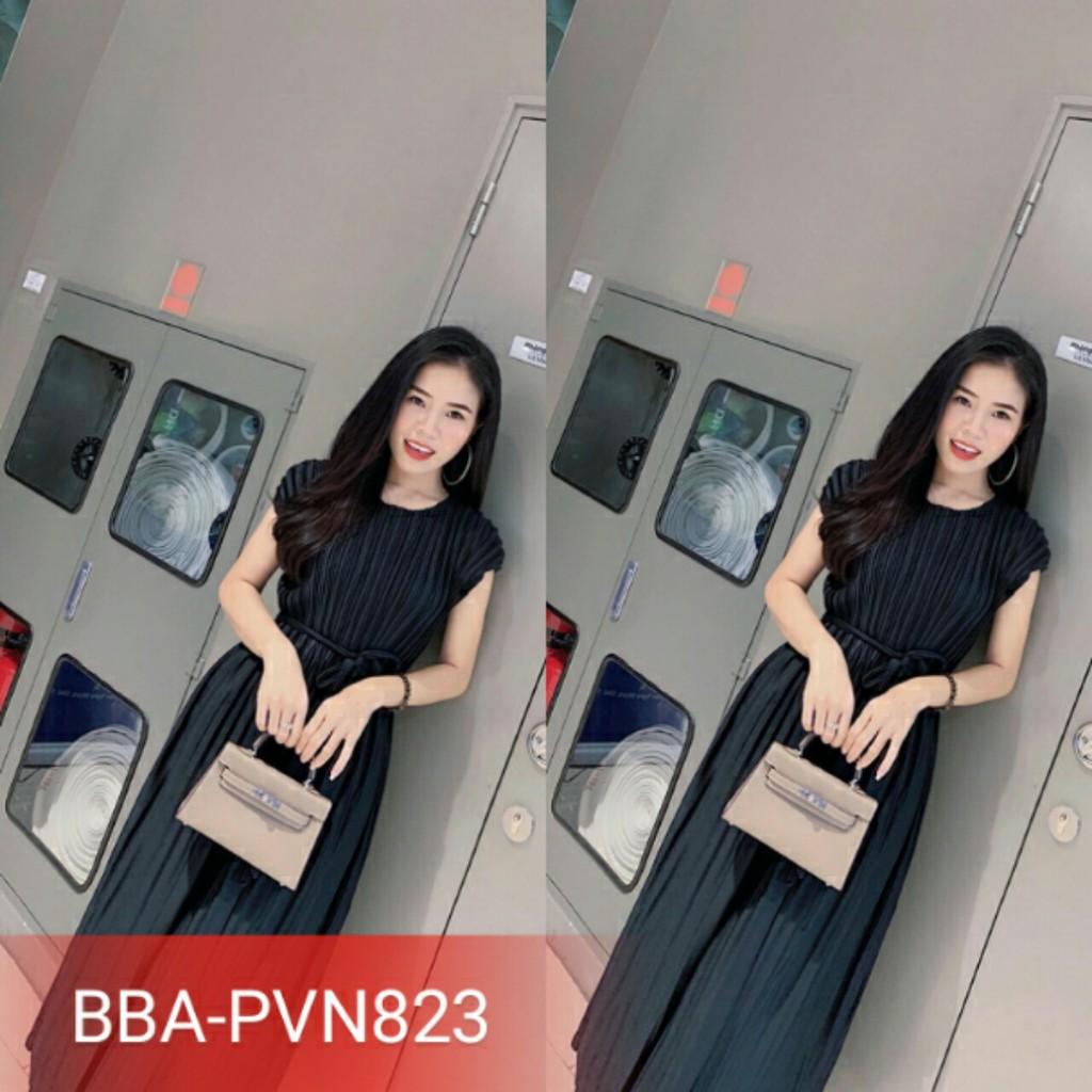 Đầm bầu dập ly - dambauxinh - váy bầu sát nách cánh tiên