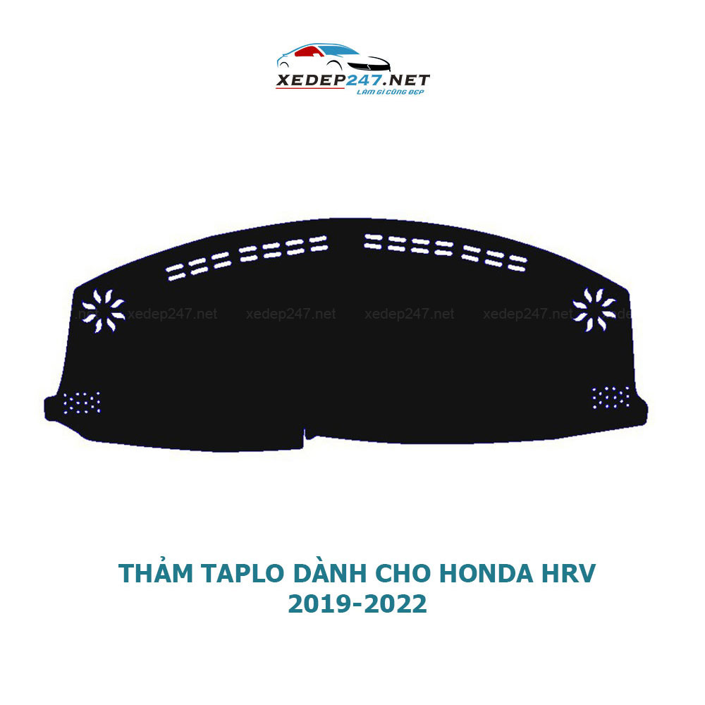 Thảm Taplo dành cho xe Honda HRV 2019-2022 chất liệu Nhung, da Carbon, da vân gỗ