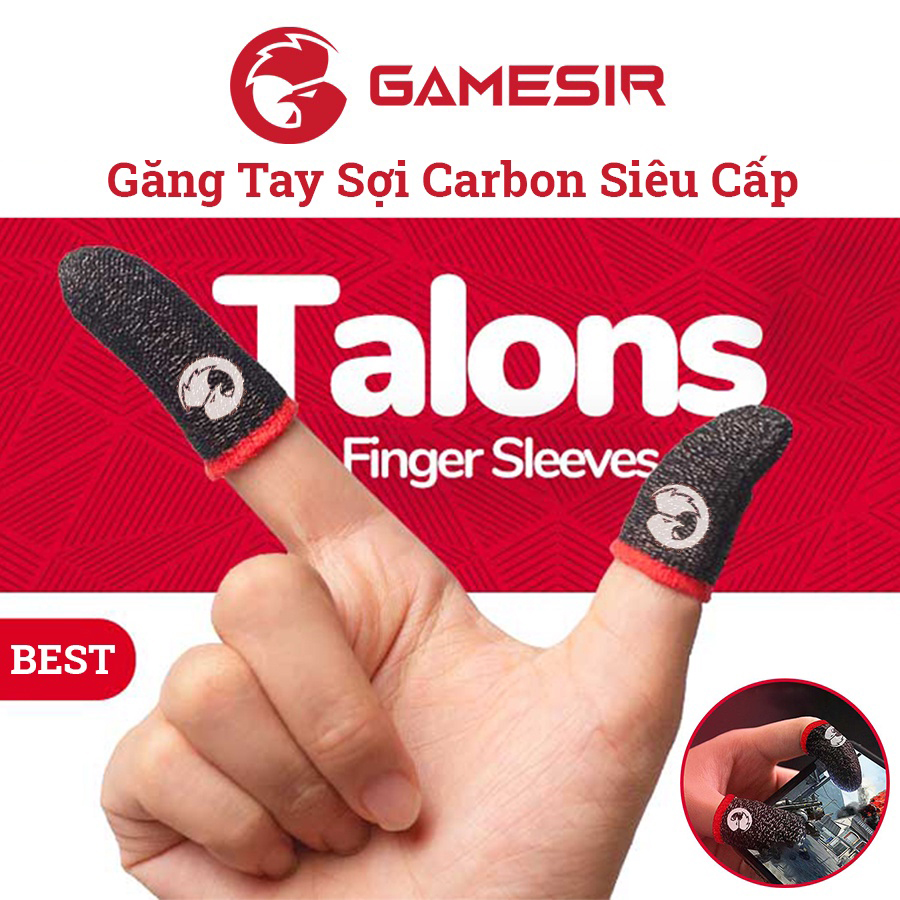 Bao tay chơi game ff siêu nhạy GameSir Talon Găng tay Mobile cảm ứng chống mồ hôi chống trượt, 1 ngón lẻ hình ngẫu nhiên - Hàng chính hãng