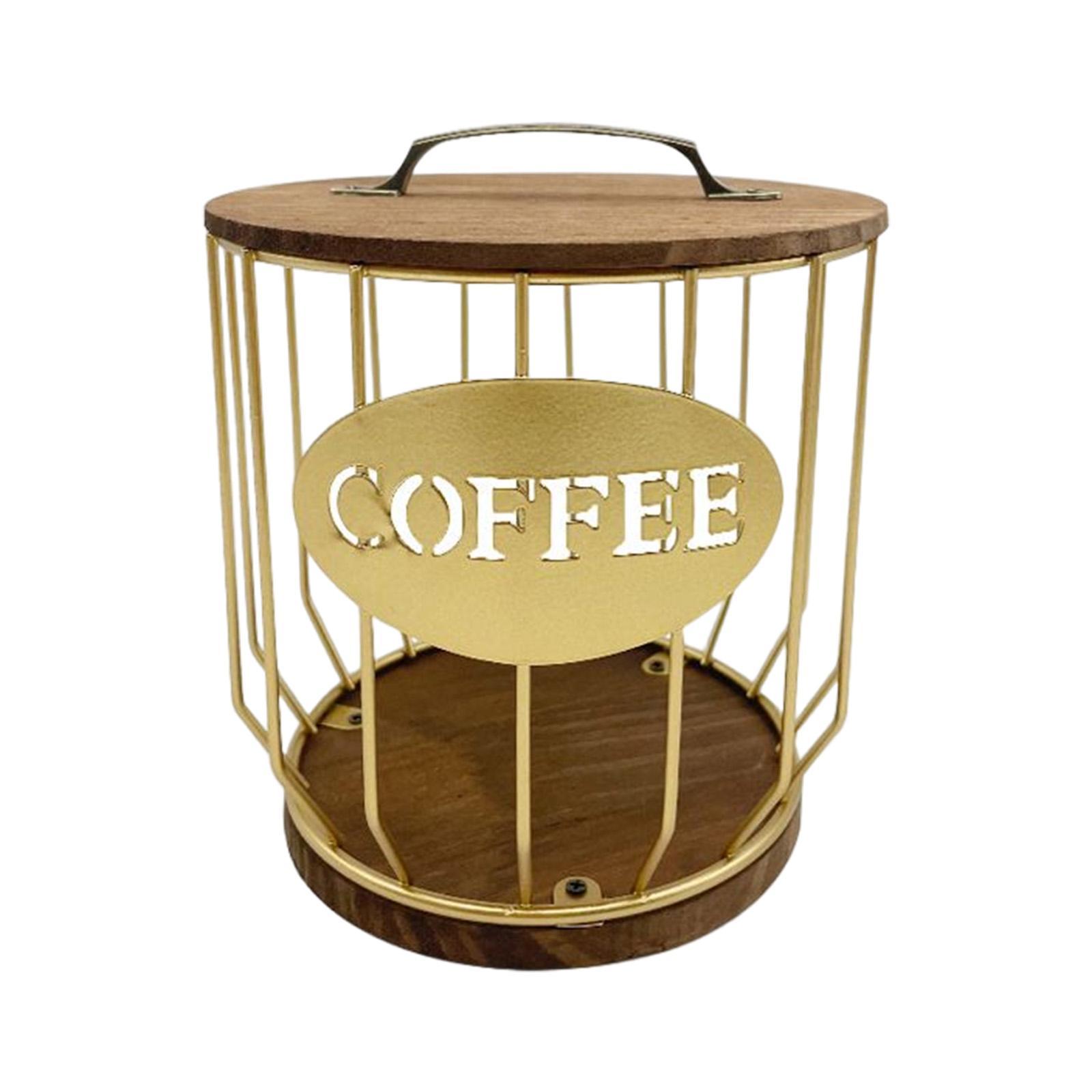 Coffee Pod Holder Storage Organizer Container for Coffee Bar Decor Counter