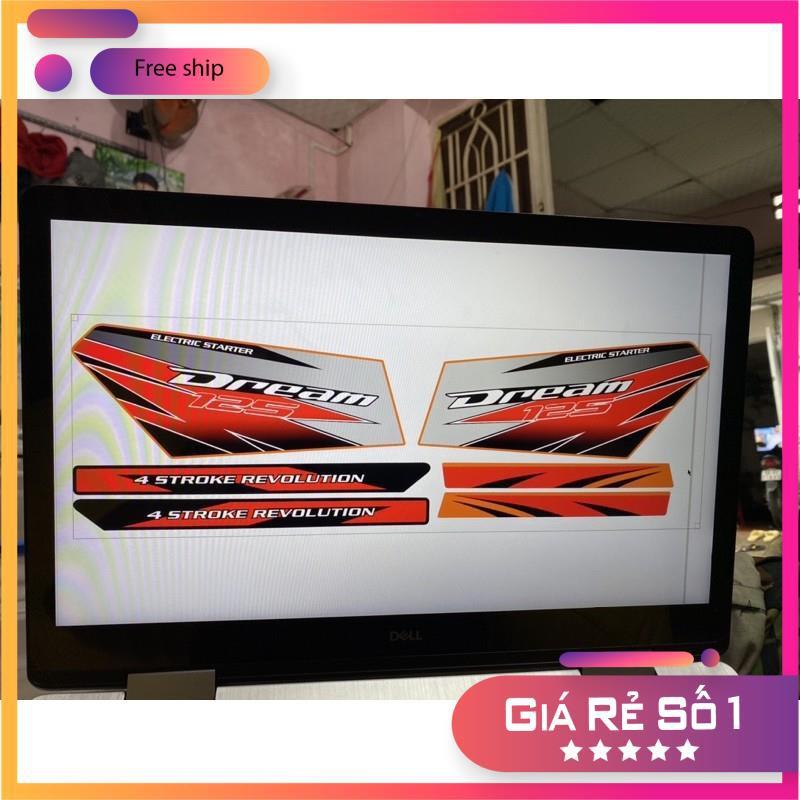 Tem rời dành cho xe dán xe Dream Tem in