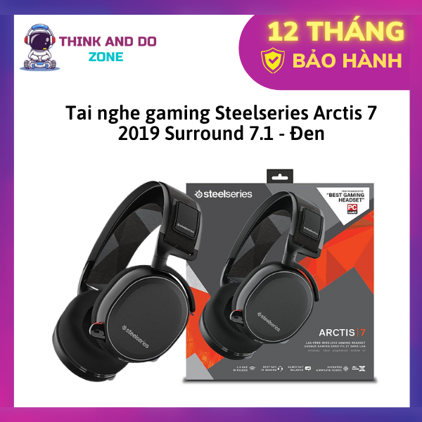 Tai nghe gaming Steelseries Arctis 7 2019 Surround 7.1  (Hàng Chính Hãng)