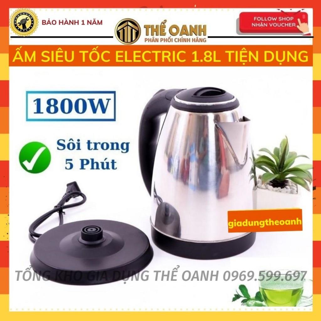 Ấm siêu tốc Electric inox 1.8L