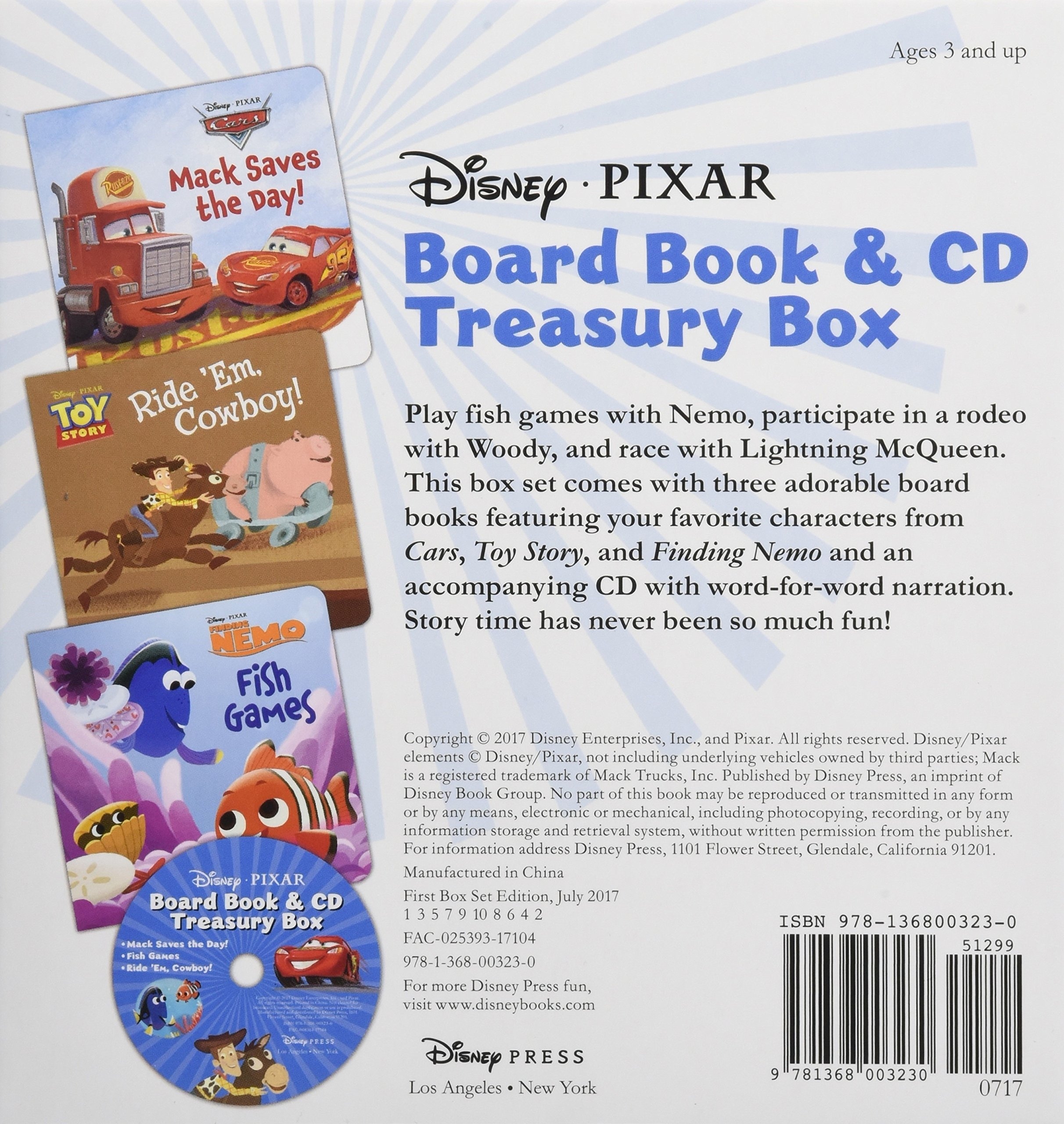 Disney Pixar Board Book &amp; CD Treasury Box