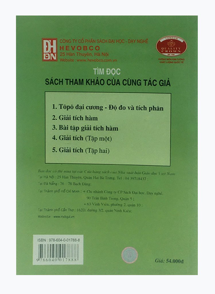 Bài Tập Giải Tích Hàm