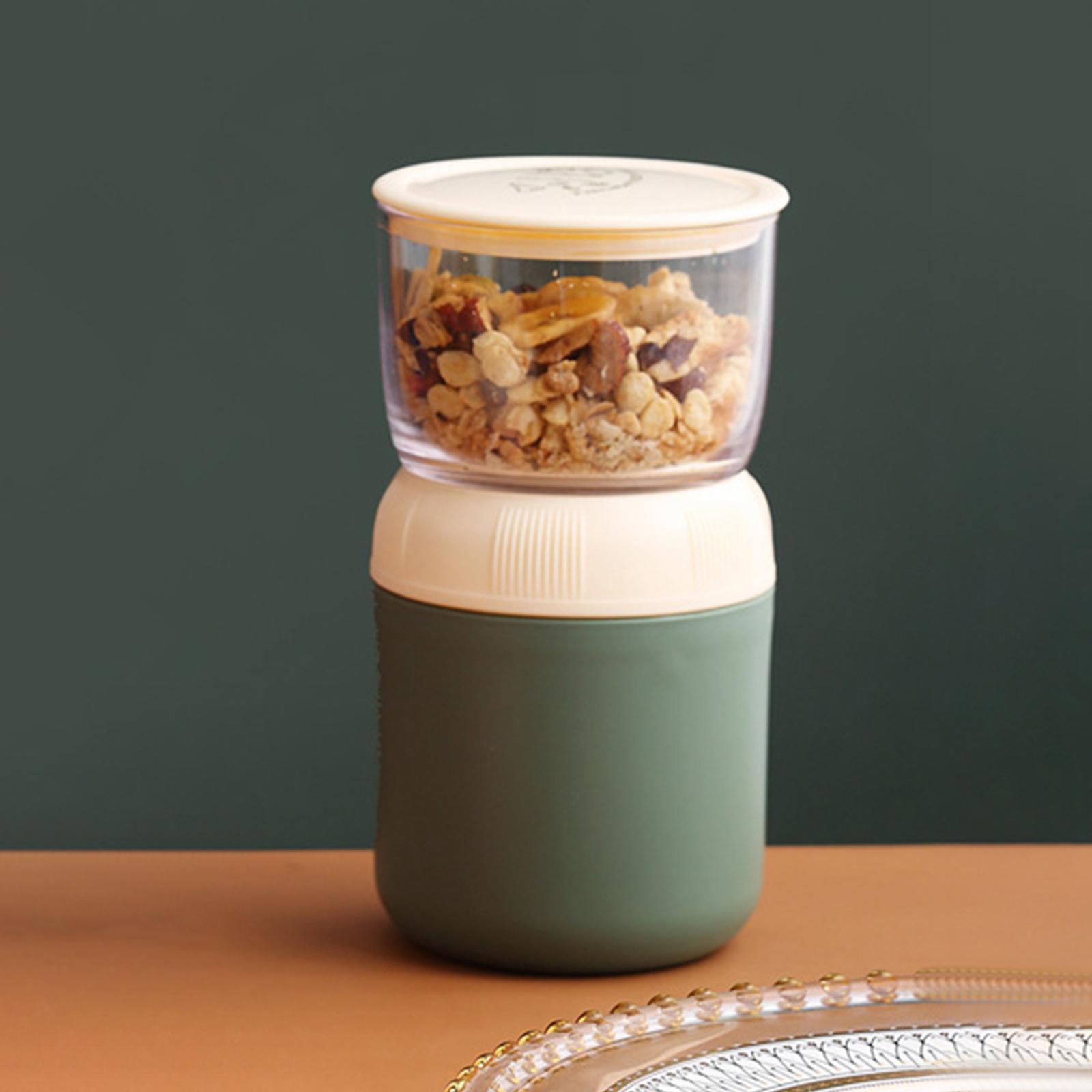 2Pcs Lunch Pot Yogurt Container Insulated Food Container 2 Tier