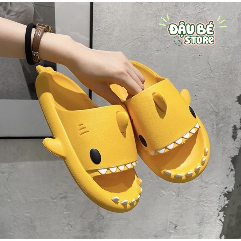 Dép Bánh Mì Hình Cá Mập Nam Nữ Ulzzang Cute - Dép Quai Ngang Unisex Hoạt Hình Ngộ Nghĩnh Đế Mềm Chống Trơn- DAUBE - D053
