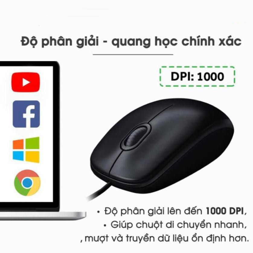 Chuột Máy Tính Có Dây Dành Cho Dân Văn Phòng Chuyên Dụng M-100r