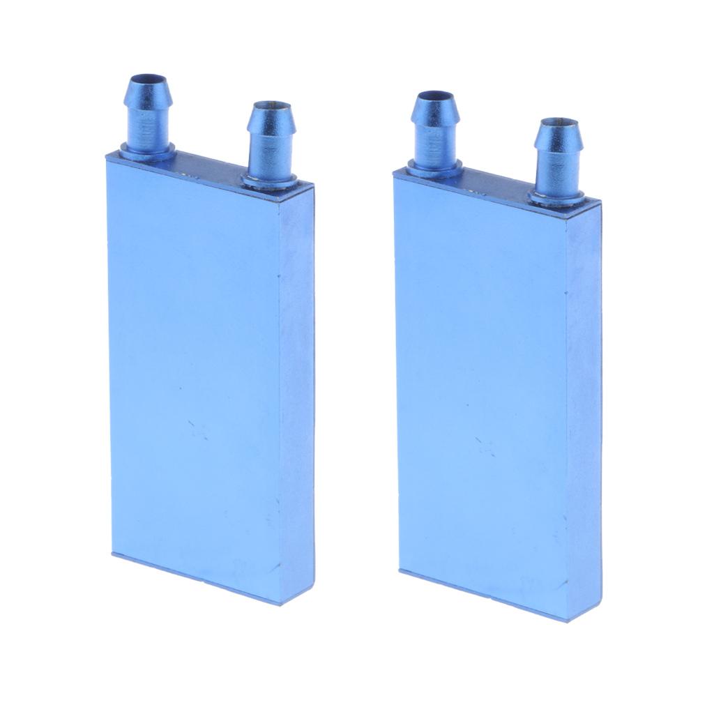2Pcs Cooler Cooling Block Heatsink DIY Warm Aluminum For Computer Radiator