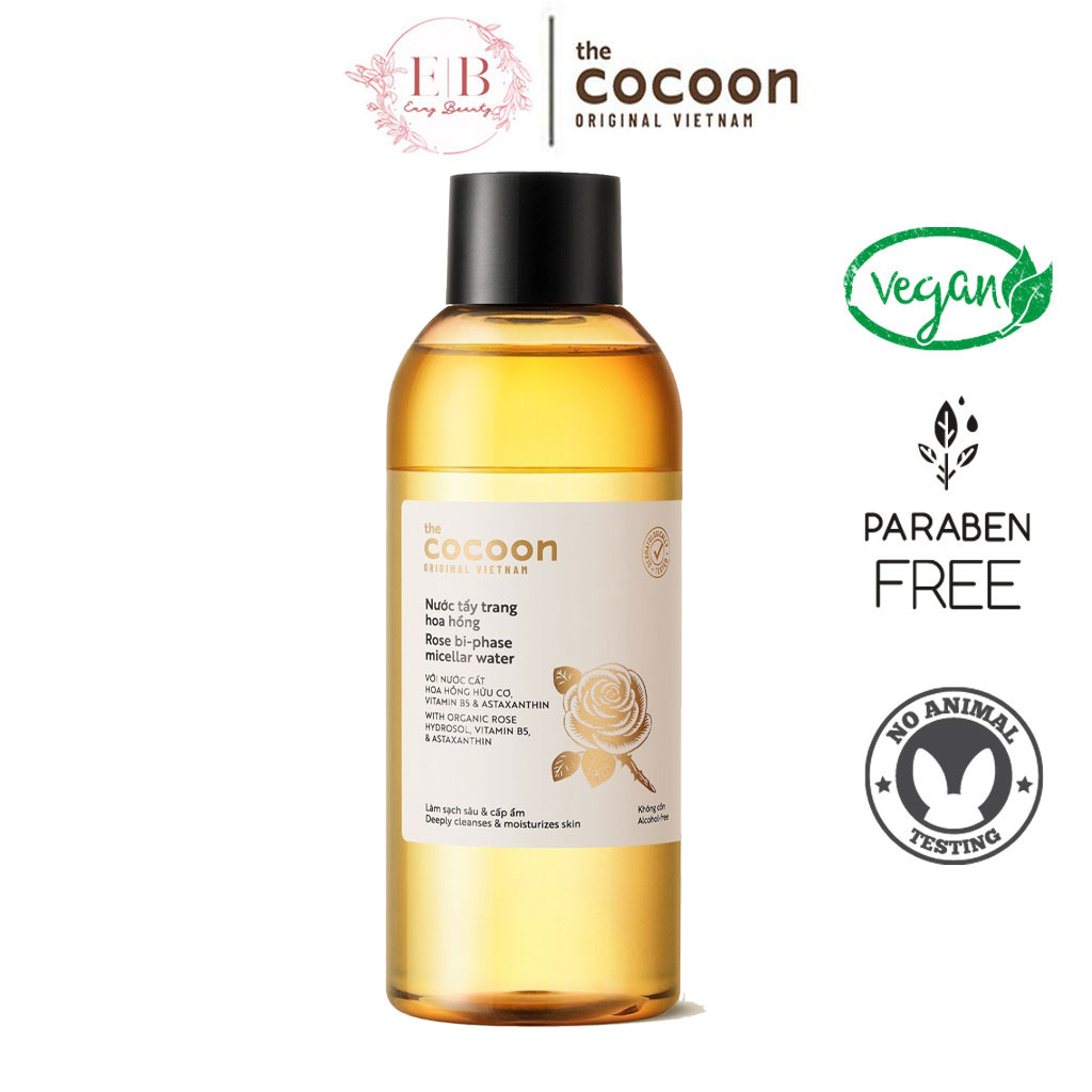 Nước Tấy Trang Hoa Hồng Cocoon 300ml