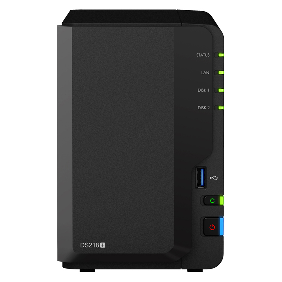 Ổ Cứng Mạng Synology NAS DS218+ (Đen) - Hàng Chính Hãng