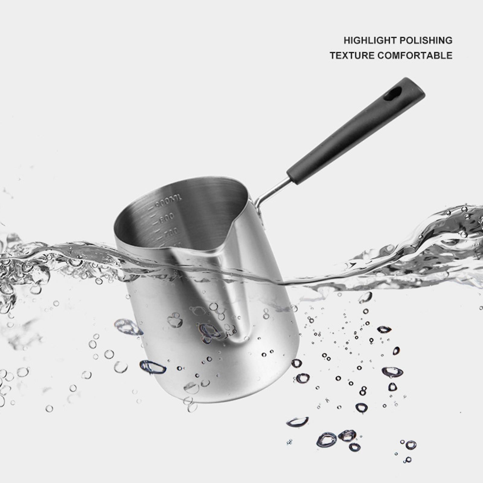 Milk Frothing Pitcher with Calibration Espresso Steaming Pitcher for Kitchen