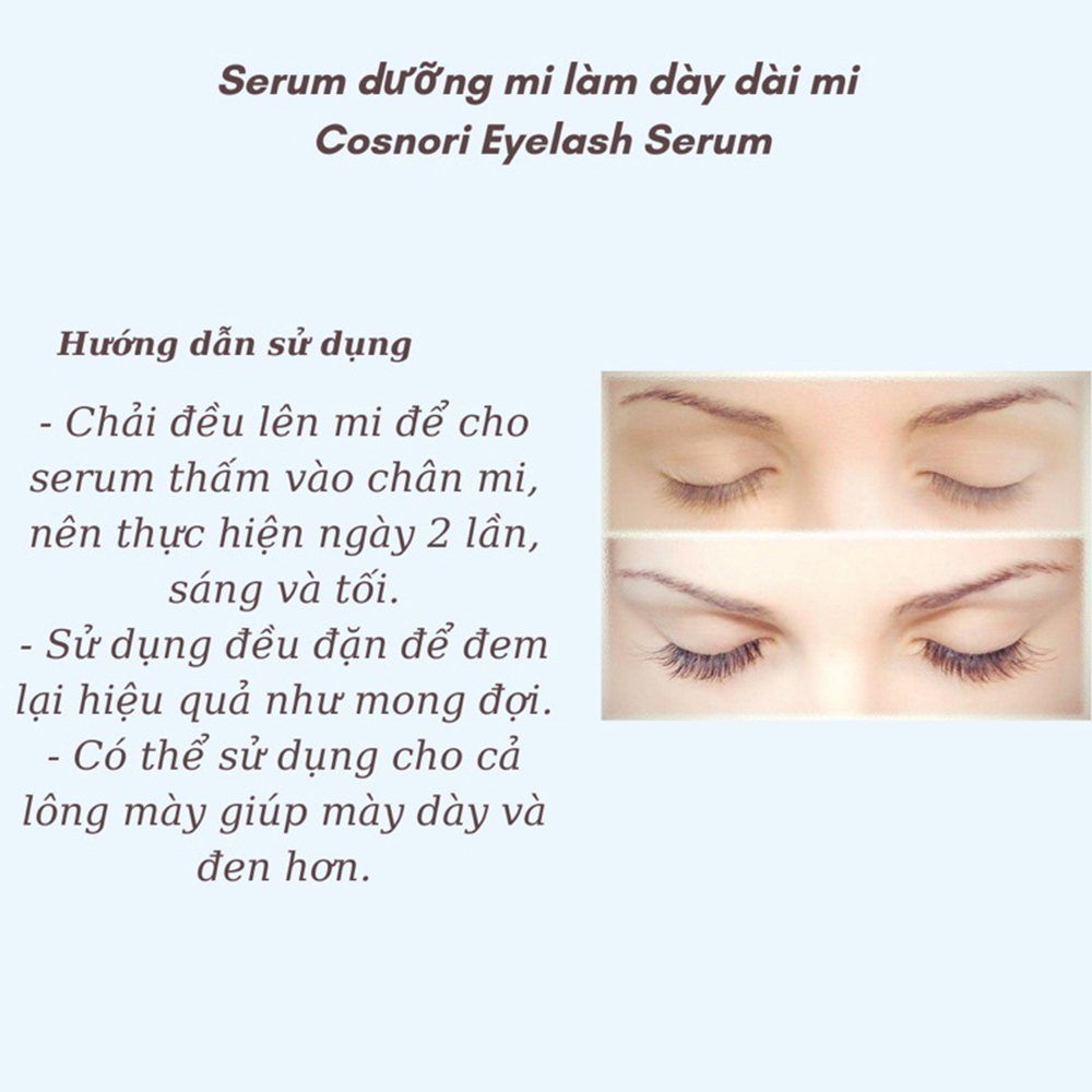 Serum dưỡng dài và dày mi Cosnori Long Active Eyelash 9g