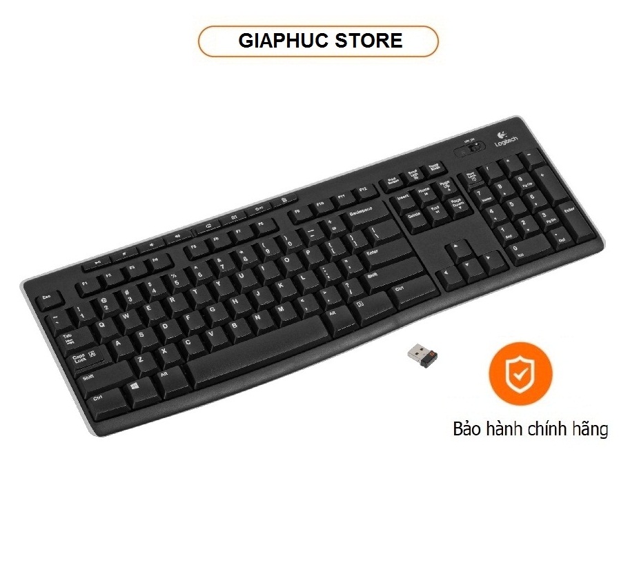 Bàn phím không dây Logitech K270 - Bảo Hành 36 Tháng - Hàng Chính Hãng