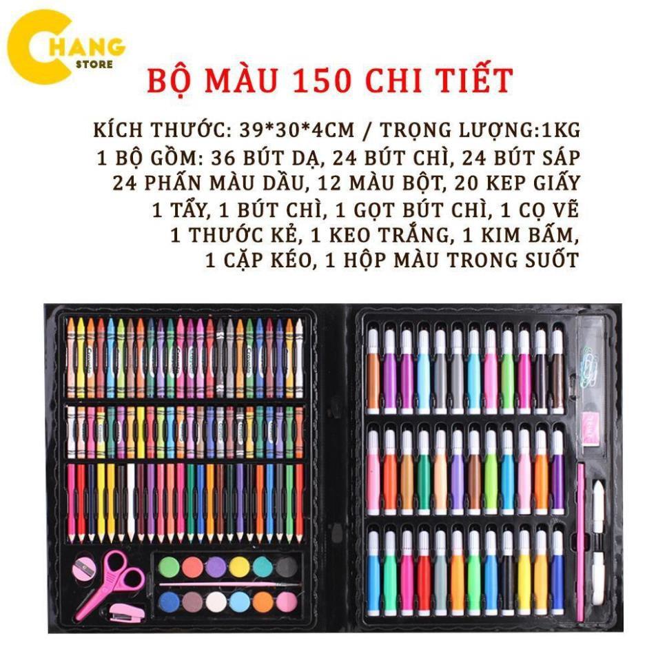 Hộp Màu 150 Chi Tiết Cho Bé Yêu, Hộp Màu Tập Tô Giúp Bé Thỏa Sức Sáng Tạo