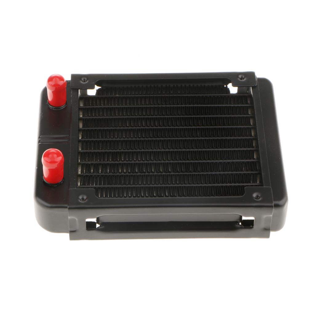 Aluminum Computer CPU 10 Pipes Water Cooling Radiator System 120mm