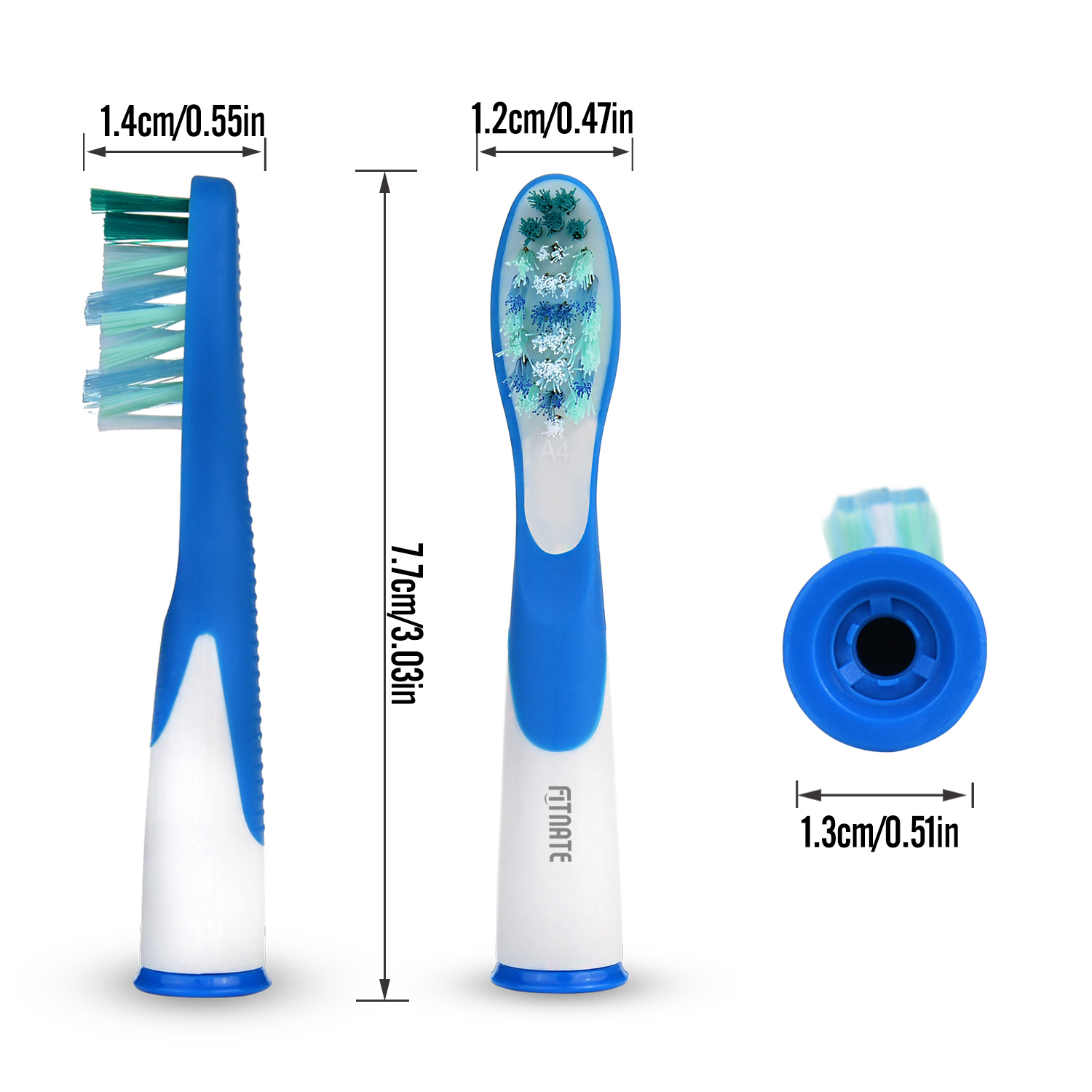 Bộ 4 Đầu Bàn Chải Đánh Răng điện SR12A.18A cho các dòng máy Braun Oral B Sonic, Sonic Complete và Sonic Vitaliy