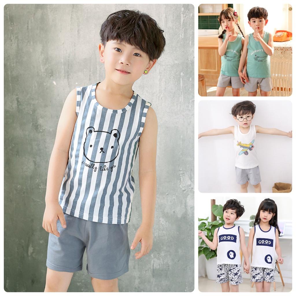 BT18 Size90-140 (9-28kg) Set bộ bé trai (Bộ thun 3 lỗ bé trai 100% coton) Hàng quảng châu thời trang trẻ em - 4