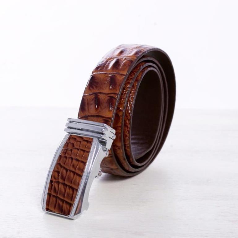 Thắt lưng nam da bò cao cấp vân cá sấu Bioline leather belt