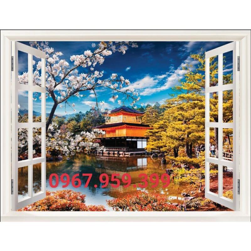 Tranh dán cửa sổ 3D