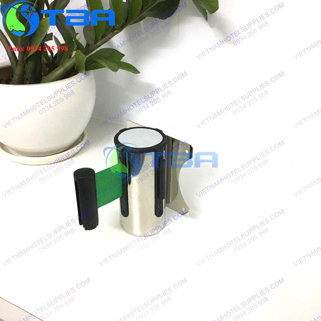 Đầu dây gắn tường trụ chắn inox 2m màu xanh lá nhập khẩu cao cấp