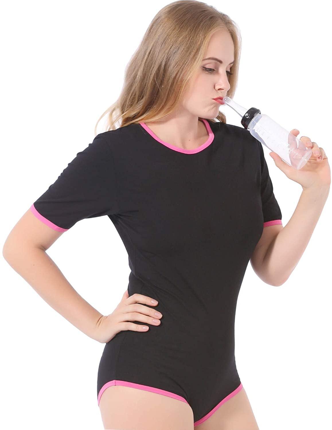 ABDL Onesies Romper Áo Liền Quần Áo Người Lớn Bé Onesie Ddlg Tự Tùy Chỉnh Cotton Áo Liền Quần Tã Người Yêu Bodysuit