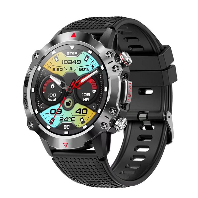 KR10 SMART WATCH THỜI TRANG THỂ THAO ngoài trời Three Defenses 1.39 inch màn hình lớn Smartwatch Long Pin Tracker