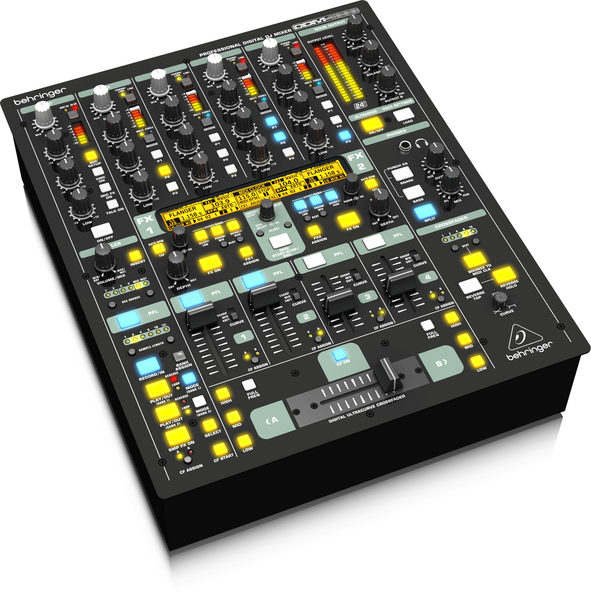 Mixer DJ Kỹ thuật số 5 kênh DDM 4000 Behringer - Hàng Chính Hãng