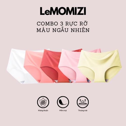 COMBO 3 QUẦN LÓT ĐÚC SU LeMOMIZI THUN LẠNH – CO GIÃN 4 CHIỀU – ĐẸP THOÁNG MÁT – GIÁ SỐC