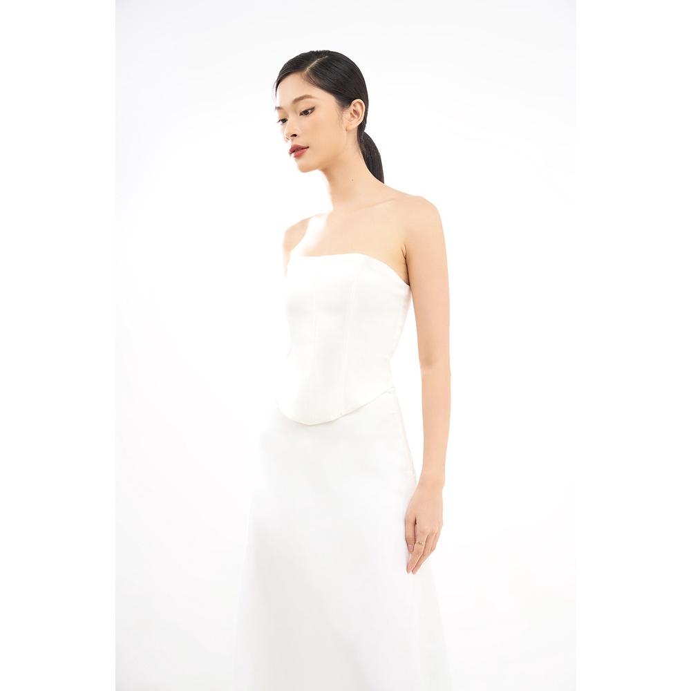 DOTTIE - Áo corset vải lụa nữ T0595