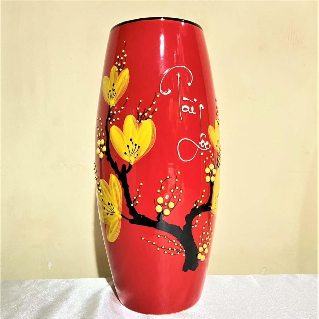 Bình Bông Sứ Cắm Hoa Tài Lộc Cao 27cm