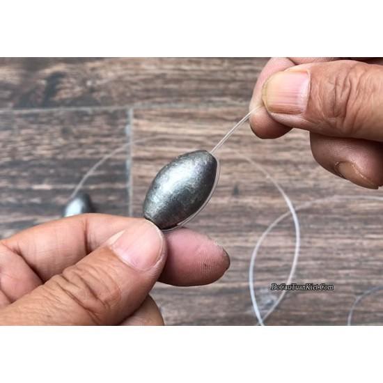 Chì câu cá tròn xuyên tâm 120g đủ size