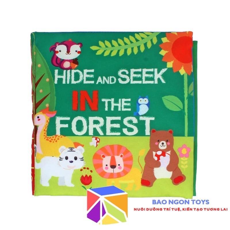 SÁCH VẢI HIDE AND SEEk - CHỦ ĐỀ RỪNG XANH