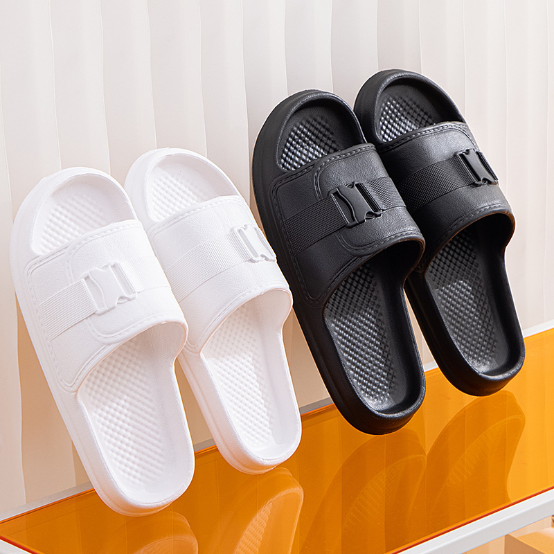Dép quai ngang Unisex Cách Điệu Có Khóa, Bền Nhẹ Chống Trượt, Dễ Vệ Sinh, Nhựa Dẻo Êm Chân