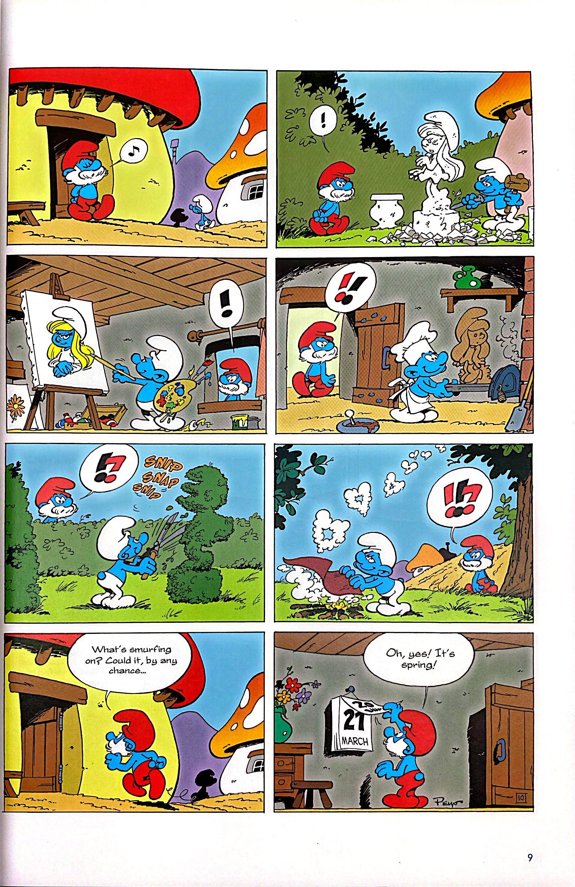 Sách ngoại văn: The Smurfs 3-In-1 #4 - The Return Of Smurfette, The Smurf Olympics, And Smurf Vs Smurf